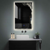 LED Spiegel Vertikal | Touch-Schalter | Neutralweißes Licht - Reyze Seria Good Vibes Model 8